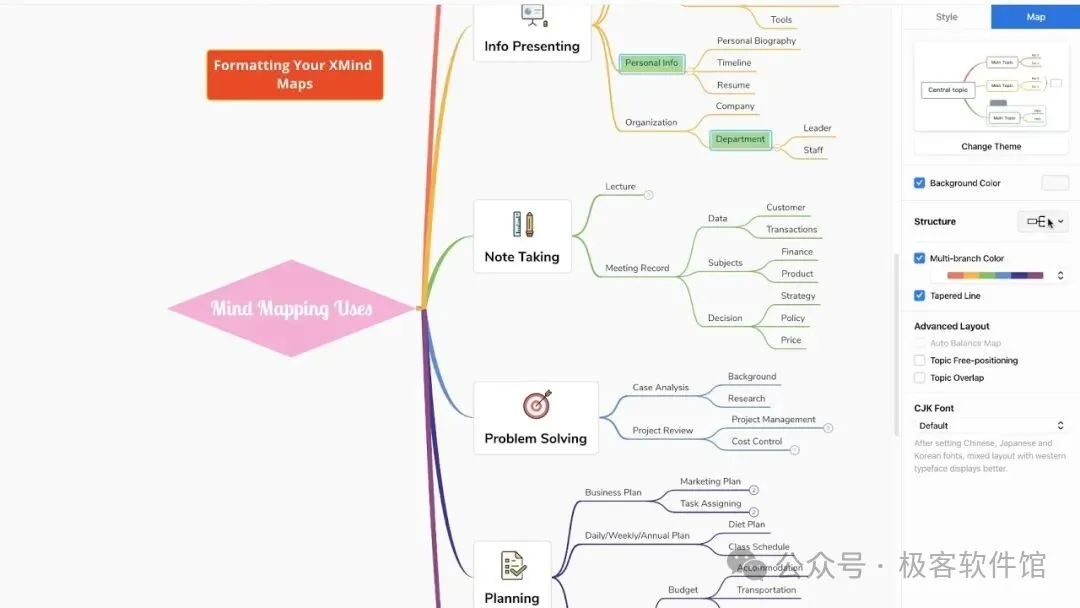 XMind Tutorial - Formatting Your Mind Maps